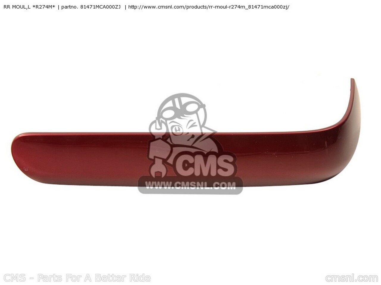 CMS シーエムエス RR MOUL，L *R274M* GL1800 GOLDWING 3 USA 4 GL1800A CANADA / CMF ENGLAND EUROPEA..