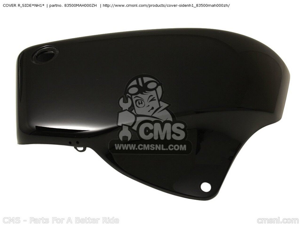 CMS シーエムエス COVER R，SIDE*NH1* VT1100C2 SHADOW 2000 Y AUSTRALIA / KPH CANADA KMH EUROPEAN DIRECT SALES FRANCE 2001 1 SABRE USA VT1100T 1100 ACE TOURER HONDA ホンダ サイドカウル・サイドカバー カウル関連 外装