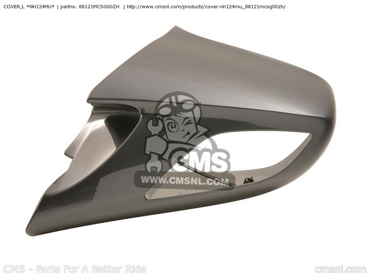 CMS シーエムエス COVER，L *NH124MU* ST1300 PANEUROPEAN 2006 6 EUROPEAN DIRECT SALES ST1300A 2008 8 AUSTRALIA / ABS MME 2009 9 ENGLAND FRANCE CMF IRELAND CHINA MKH KOREA HONDA ホンダ アッパーカウル・フロントカウル カウル関連 外装