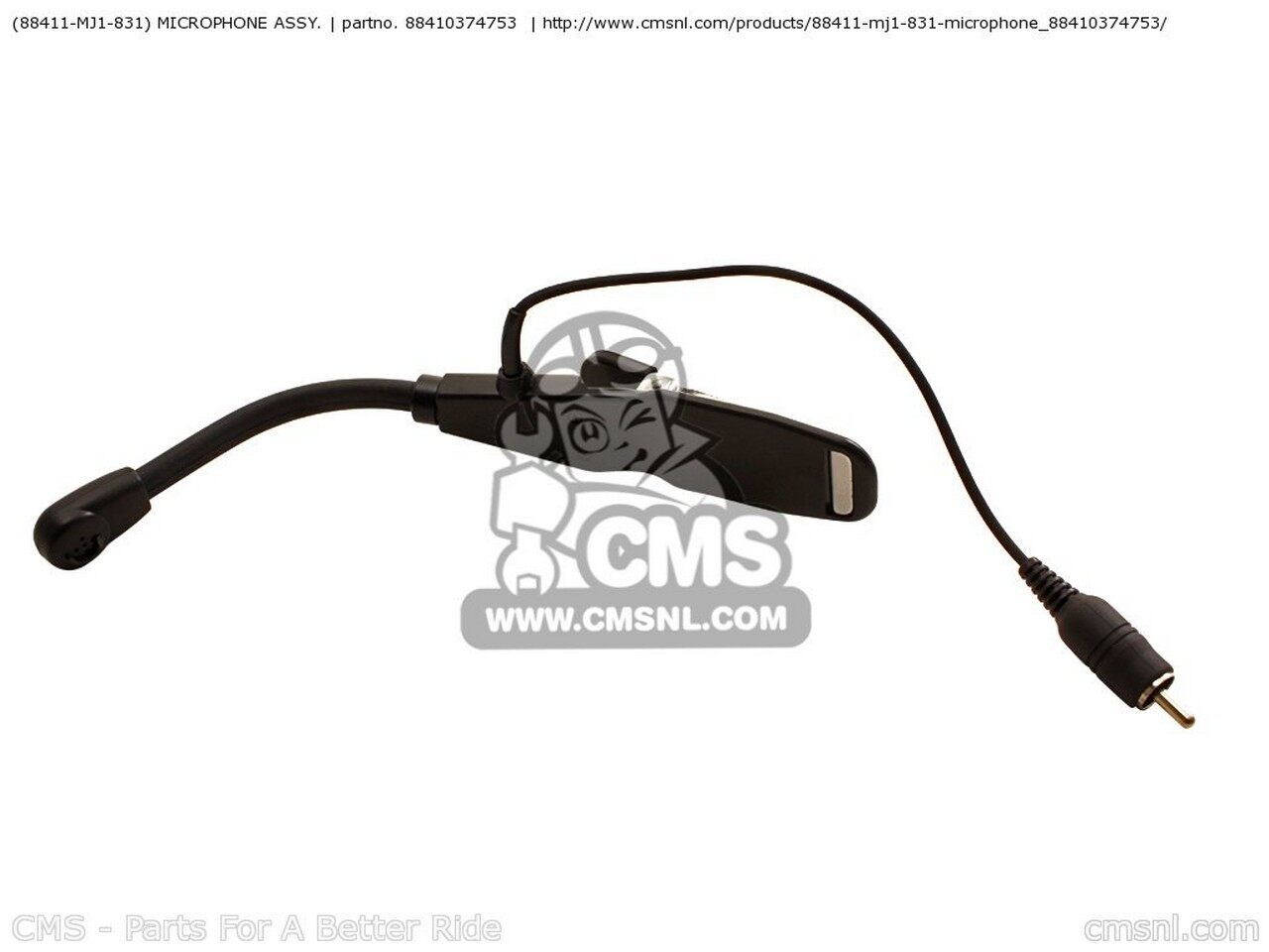 CMS シーエムエス (88411MJ1831) MICROPHONE ASSY. CB250P 2004 4 HONG KONG / PLR SS CB650PZ 426 CBX..