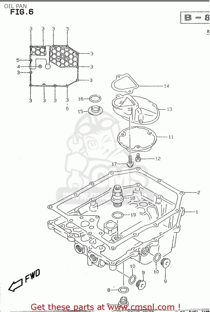 CMS シーエムエス (1151126E01) PAN，OIL GSF600 1995 S E02 E04 E18 E22 E25 E34 1996 T E17 1997 V /..