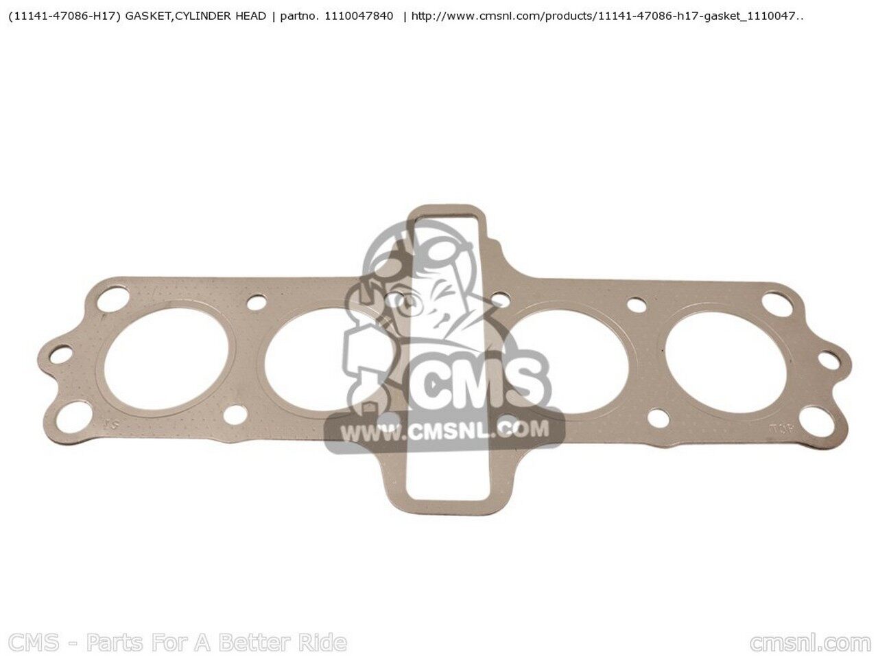 墊片 - CMS シーエムエス (11141-47086-H17) GASKET，CYLINDER HEAD GS550 1977 B USA E03 1978 C 1979 N GS550E SUZUKI スズキ エンジンガスケット エンジンパーツ エンジン