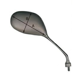 MIRAX ミラックス ホンダ・スズキ用楕円ミラー HONDA ホンダ SUZUKI スズキ ミラー ハンドル