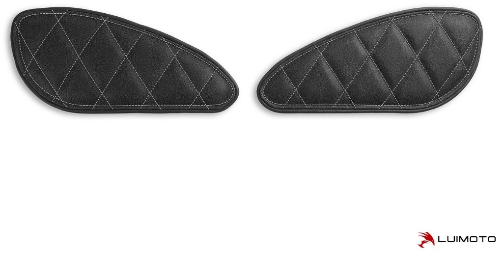 Other - LUIMOTO ルイモト タンクリーフ STREET CUP TRIUMPH トライアンフ ニーグリップパッド タンク関連 外装 カラー：TEC-GRIP／ヴィンテージブラック／シルバーステッチ