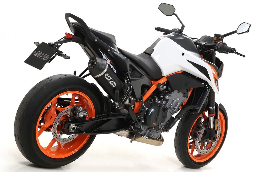 ARROW アロー RACE-TECH スリップオンマフラー 790 DUKE 890 R KTM マフラー サイレンサー材質：アルミニウムダーク