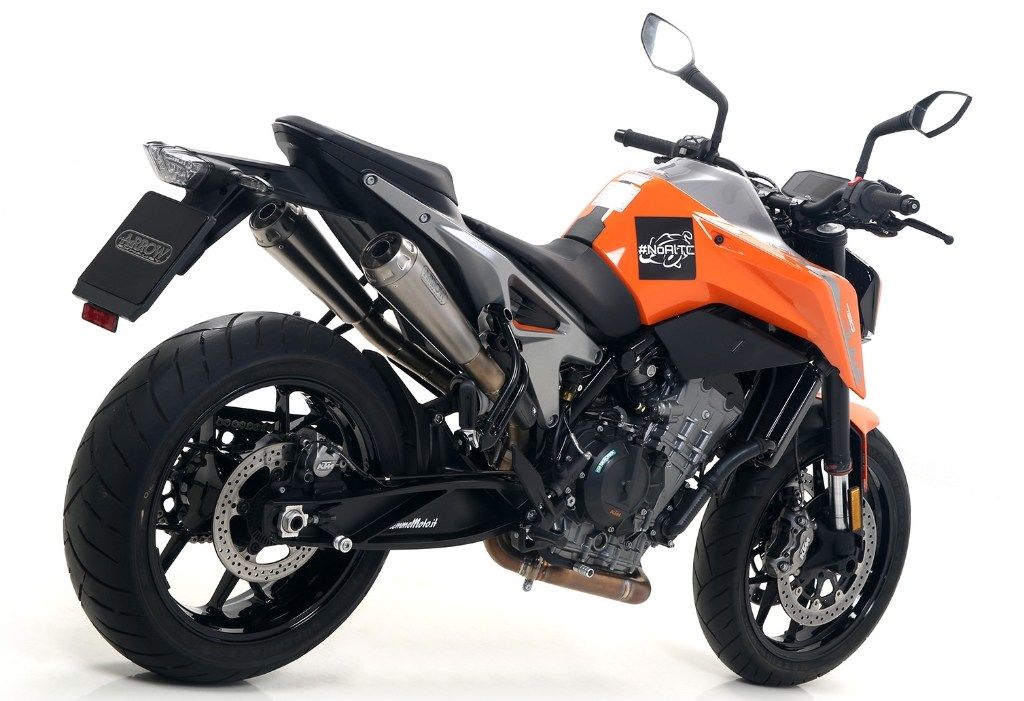 ARROW アロー PRO-RACE スリップオンマフラー 790 DUKE 890 R KTM マフラー サイレンサー材質：ステンレスダーク