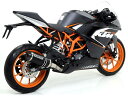 ARROW アロー THUNDER スリップオンマフラー RC 125 390 DUKE KTM マフラー サイレンサー材質:アルミニウムダーク