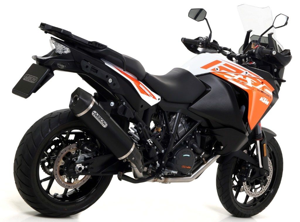 ARROW アロー MAXI RACE-TECH スリップオンマフラー 1050 ADVENTURE 1090 1190 1290 SUPER KTM マフラー サイレンサー材質：アルミニウムダーク