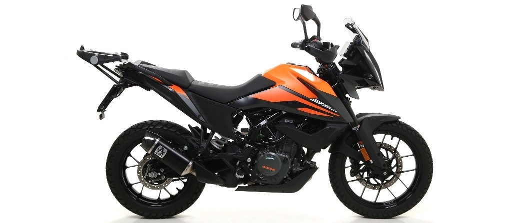 ARROW アロー INDY RACE スリップオンマフラー 390 ADVENTURE KTM マフラー サイレンサー材質：アルミニウムダーク