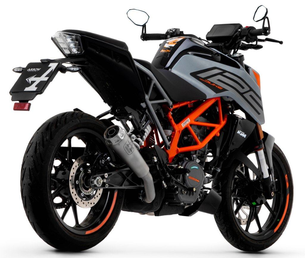 ARROW アロー PRO-RACE スリップオンマフラー DUKE 125 390 KTM マフラー サイレンサー材質：ステンレスダーク