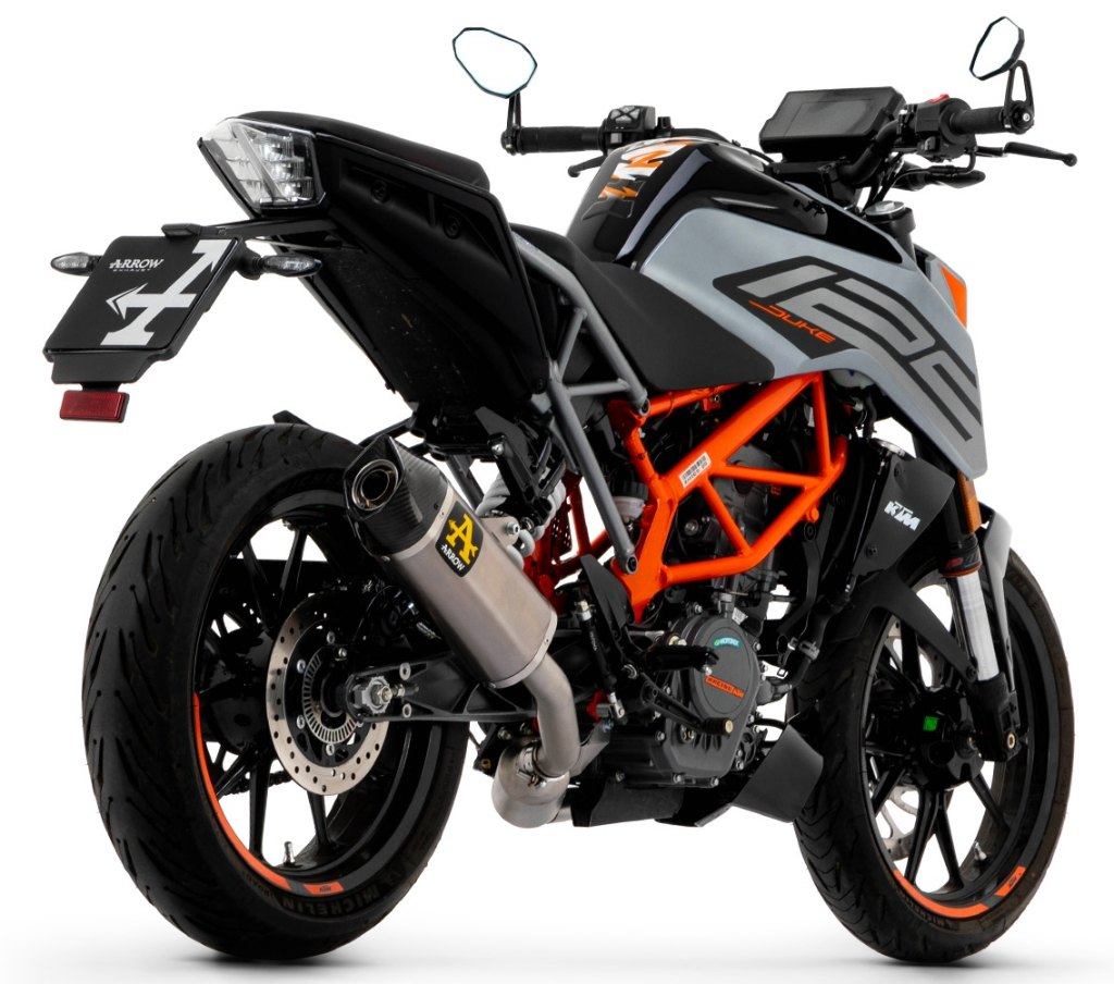 ARROW アロー INDY-RACE スリップオンマフラー DUKE 125 390 KTM マフラー サイレンサー材質：アルミニウム