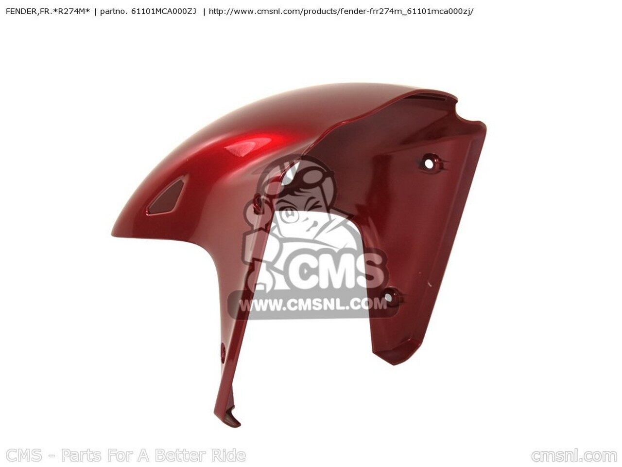 CMS �������२�� FENDER��FR.*R274M* GL1800 GOLDWING 3 USA 4 GL1800A CANADA / CMF ENGLAND EUROPEAN DIRECT SALES FRANCE HONDA �ۥ�� �ե���ȥե������ �ե��������Ϣ ����