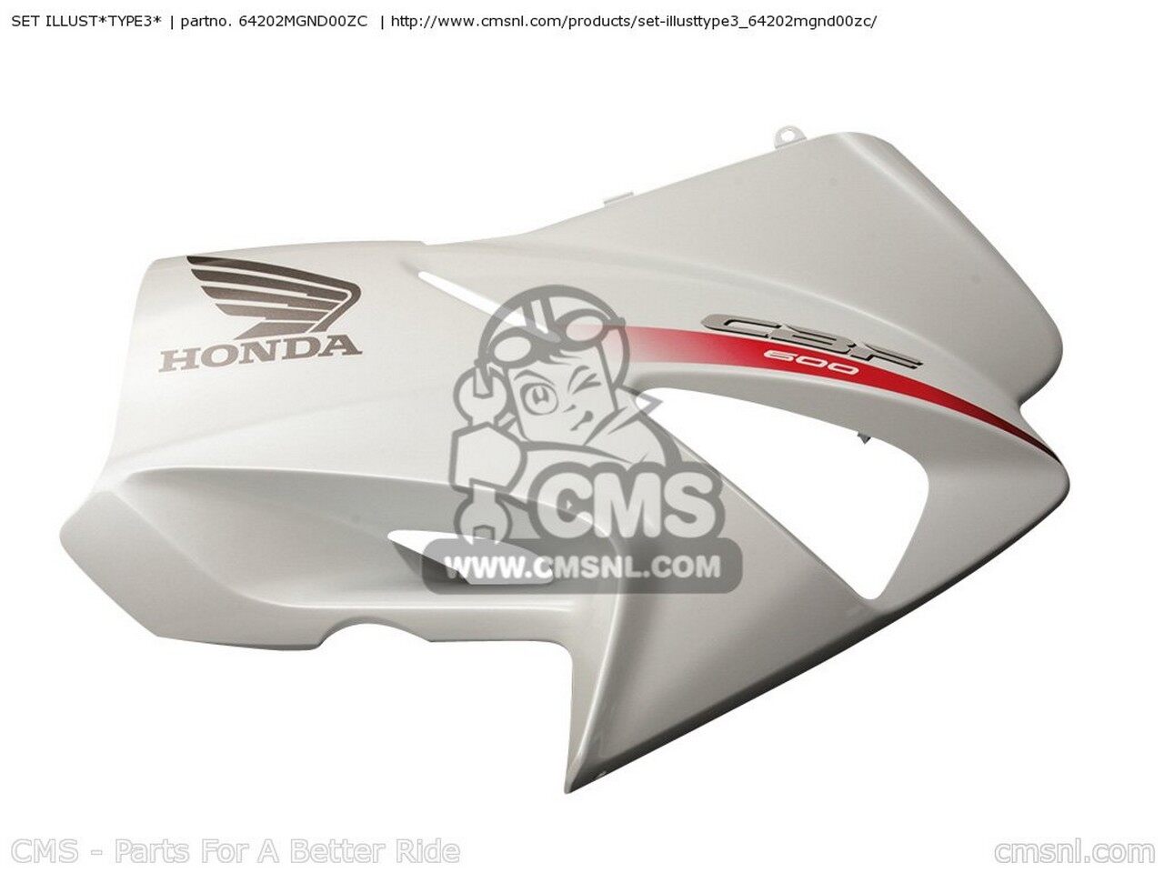 CMS シーエムエス SET ILLUST*TYPE3* CBF600S 2010 A EUROPEAN DIRECT SALES / BCT 25K HONDA ホンダ ..