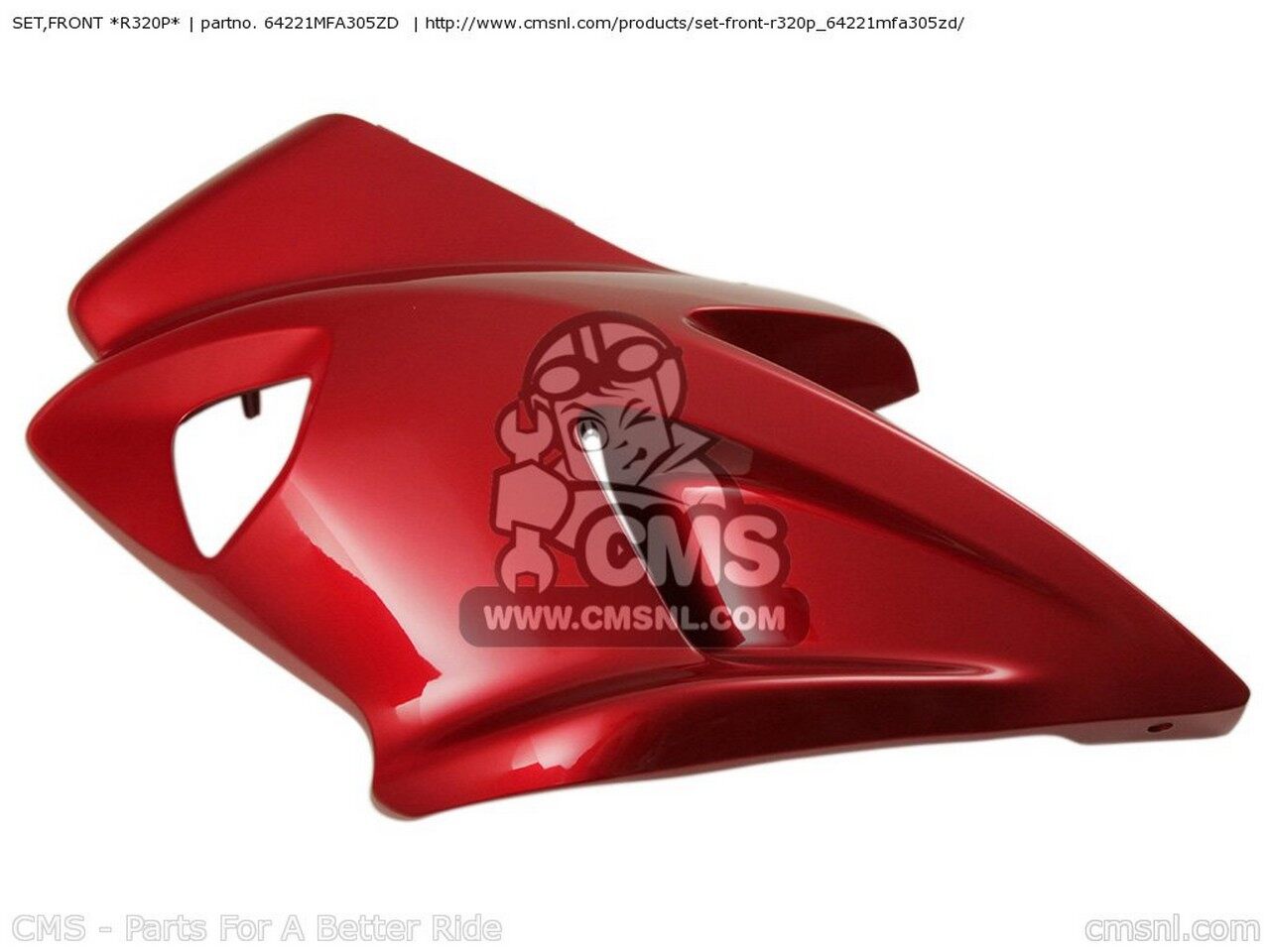 Rakuten - CMS シーエムエス SET，FRONT *R320P* CBF1000S 2007 7 ENGLAND / ABS MKH EUROPEAN DIRECT SALES FRANCE CMF IRELAND CBF1000T HONDA ホンダ サイドカウル・サイドカバー カウル関連 外装