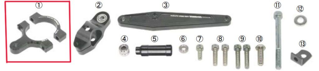 SP武川 SPタケガワ 【補修部品】 ダンパーステー ステアリングダンパー ハンドル周辺パーツ ハンドル