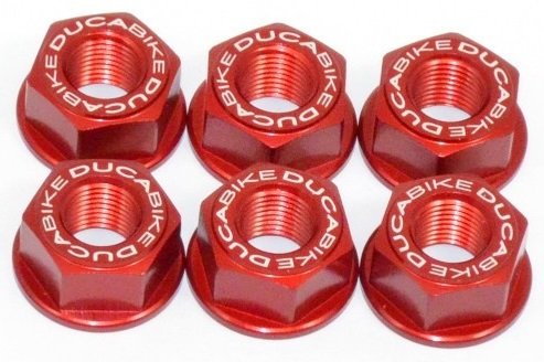 DUCABIKE (DBK) ドゥカバイク (ディービーケー) リアスプロケット ナットセット MONSTER 1000 400 620 695 696 750 795 800 900 MULTISTRADA SPORT CLASSIC GT PAUL SMART S SS 03-06 01-02 03-05 ST3 05-07 DUCATI ドゥカティ 汎用ナット 外装