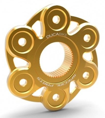 DUCABIKE (DBK) ドゥカバイク (ディービーケー) リアスプロケットフランジ PANIGALE V4 R SP2 SPECIALE S STREETFIGHTER SP DUCATI ドゥカティ スプロケットキャリア 駆動系 カラー：ゴールド