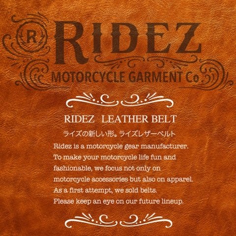 RIDEZ ライズ LEATHER BELT 本革レザーベルト ベルト アパレル