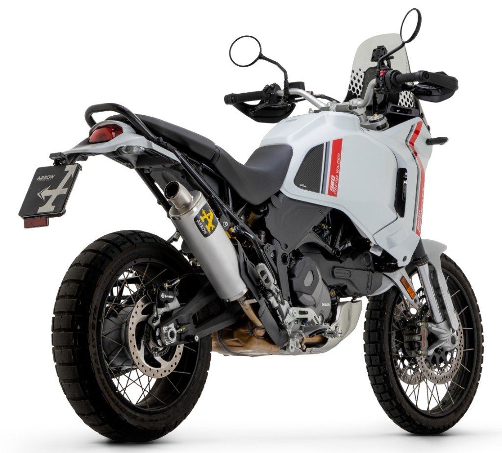 ARROW アロー INDY RACE スリップオンマフラー DESERT X 950 DUCATI ドゥカティ マフラー サイレンサー材質：チタン