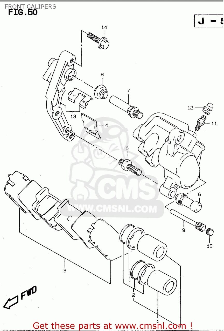 CMS シーエムエス (59100-21E10-999) CALIPER ASSEMBLY，FRONT，RIGHT GSF600 1995 S E02 E04 E18 E22 E25 E34 1996 T E17 1997 V / P37 1998 W 1999 X GSF600S E24 BANDIT USA E03 GSF600S1998 GSF600SU GERMANY GSF600U SUZUKI スズキ キャリパー ブレーキ
