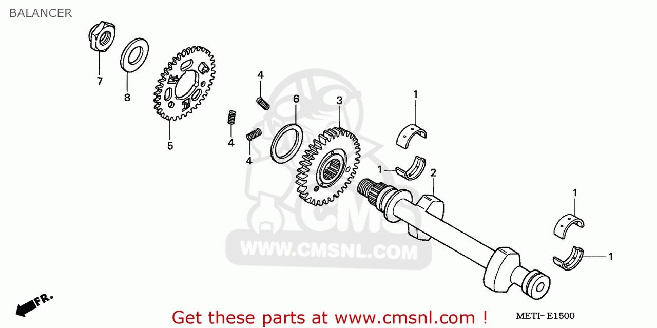 CMS シーエムエス SHAFT，BALANCER CB500 1999 X AUSTRIA / 34P ENGLAND FRANCE HONDA ホンダ その他エンジンパーツオプション・補修部品 エンジンパーツ エンジン