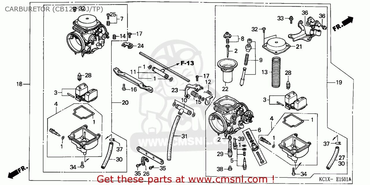 CMS シーエムエス (16100-KC1-733) CARBURETOR ASSY. CB125TD SUPERDREAM 1988 J E...