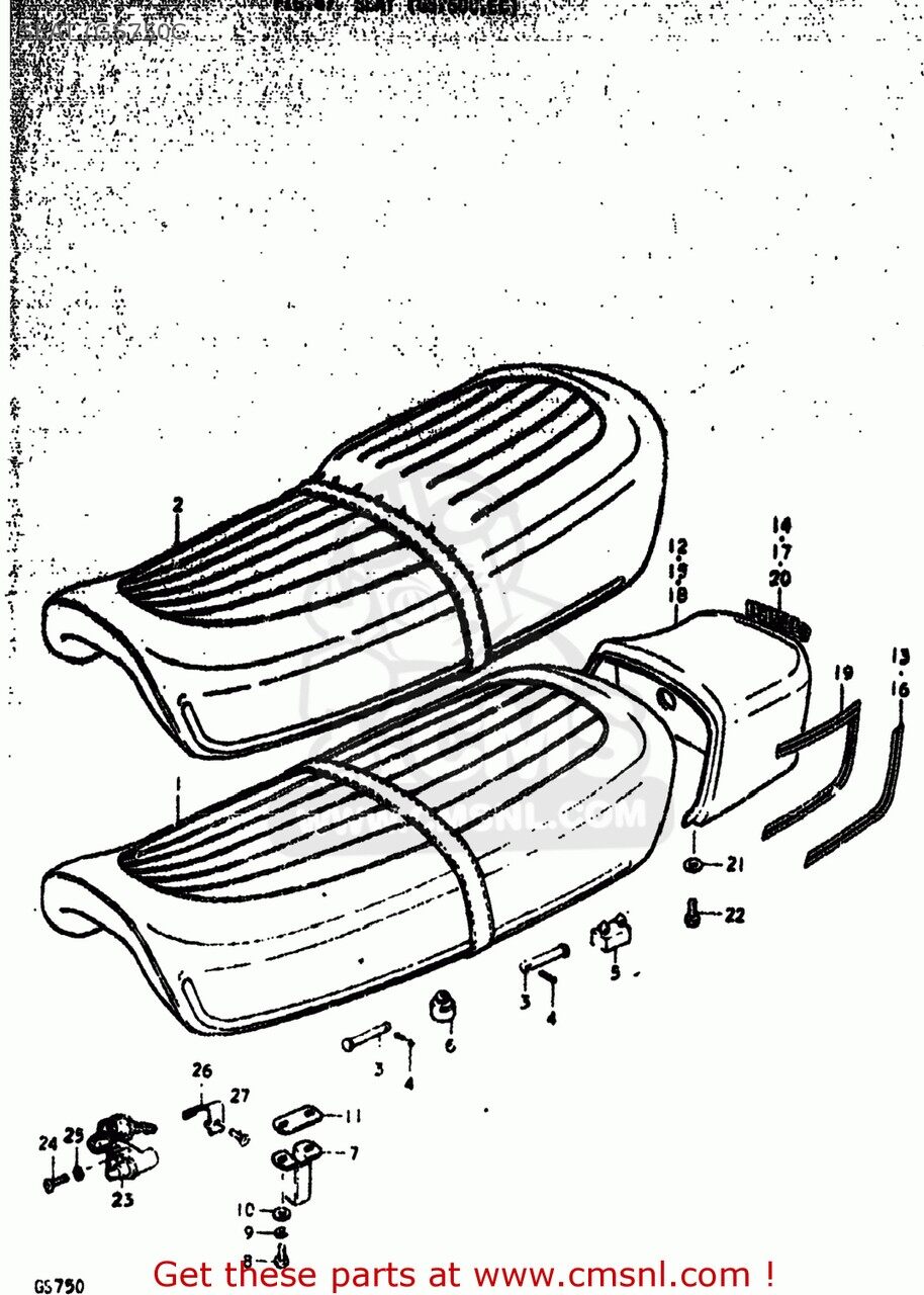 楽天市場】GS750（シート｜パーツ）：バイク用品<車用品・バイク用品の通販