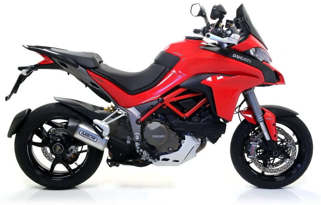 ARROW アロー INDY RACE スリップオンマフラー MULTISTRADA 1200 1200S 1260 S DUCATI ドゥカティ マフラー サイレンサー材質：アルミニウムダーク