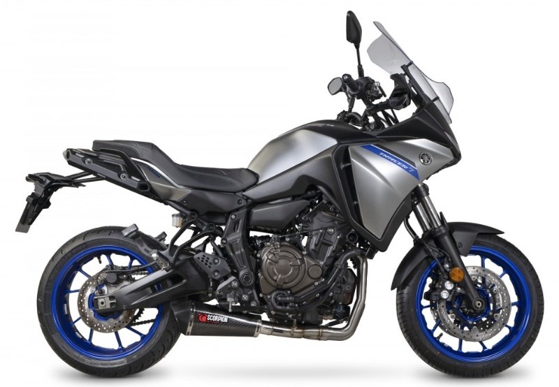 SCORPION スコーピオン セルケトテーパー フルエキゾーストマフラー TRACER 7 YAMAHA ヤマハ マフラー タイプ：カーボン／重量：3.21kg 2