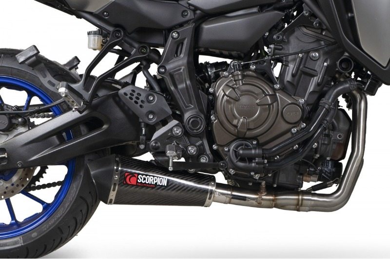 SCORPION スコーピオン セルケトテーパー フルエキゾーストマフラー TRACER 7 YAMAHA ヤマハ マフラー タイプ：カーボン／重量：3.21kg 3