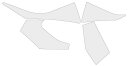 Eazi-Grip イージーグリップ タンクガードフィルム Tank Paint Protection Kits 250SX-F 350SX-F 450SX-F...