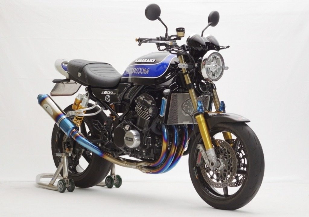 K-FACTORY ケイファクトリー CLR-R＋ チタンフルエキ ラウンドサイレンサー Z900RS CAFE KAWASAKI カワサキ フルエキゾーストマフラー マフラー