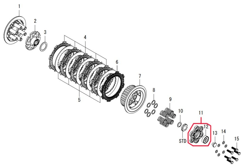 SP武川 SPタケガワ 【補修部品】 クラッチリフタープレート COMP. その他クラッチオプション・補修部品 駆動系