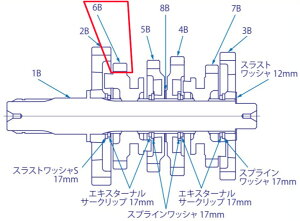 SP武川 SPタケガワ 【補修部品】 カウンターシャフト フィフスギア (26T) ミッション・ギア エンジンパーツ エンジン