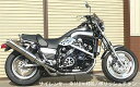 techserfu テックサーフ ZEEX SLIP-ON SUPER STINLESS MUFFLER Dual ジークス スリップオン スーパーステンレス マフラー デュアル VMAX1200 YAMAHA ヤマハ サイレンサーアウター素材：ポリッシュチタン