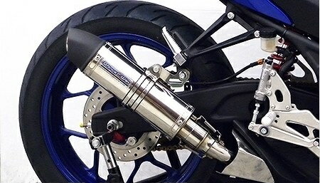 Other - WirusWin ウイルズウィン スリップオンマフラー ユーロタイプ YZF-R25 YZF-R3 YAMAHA ヤマハ マフラー チタン仕様 / ヒートガードカラー：ブラック仕上げ