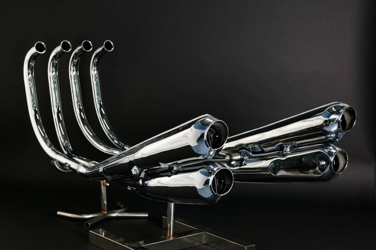 KAWASAKI - M-TEC中京 エムテック中京 無番 4本出しマフラー ／初期型タイプ Z1 Z2 KAWASAKI カワサキ フルエキゾーストマフラー マフラー