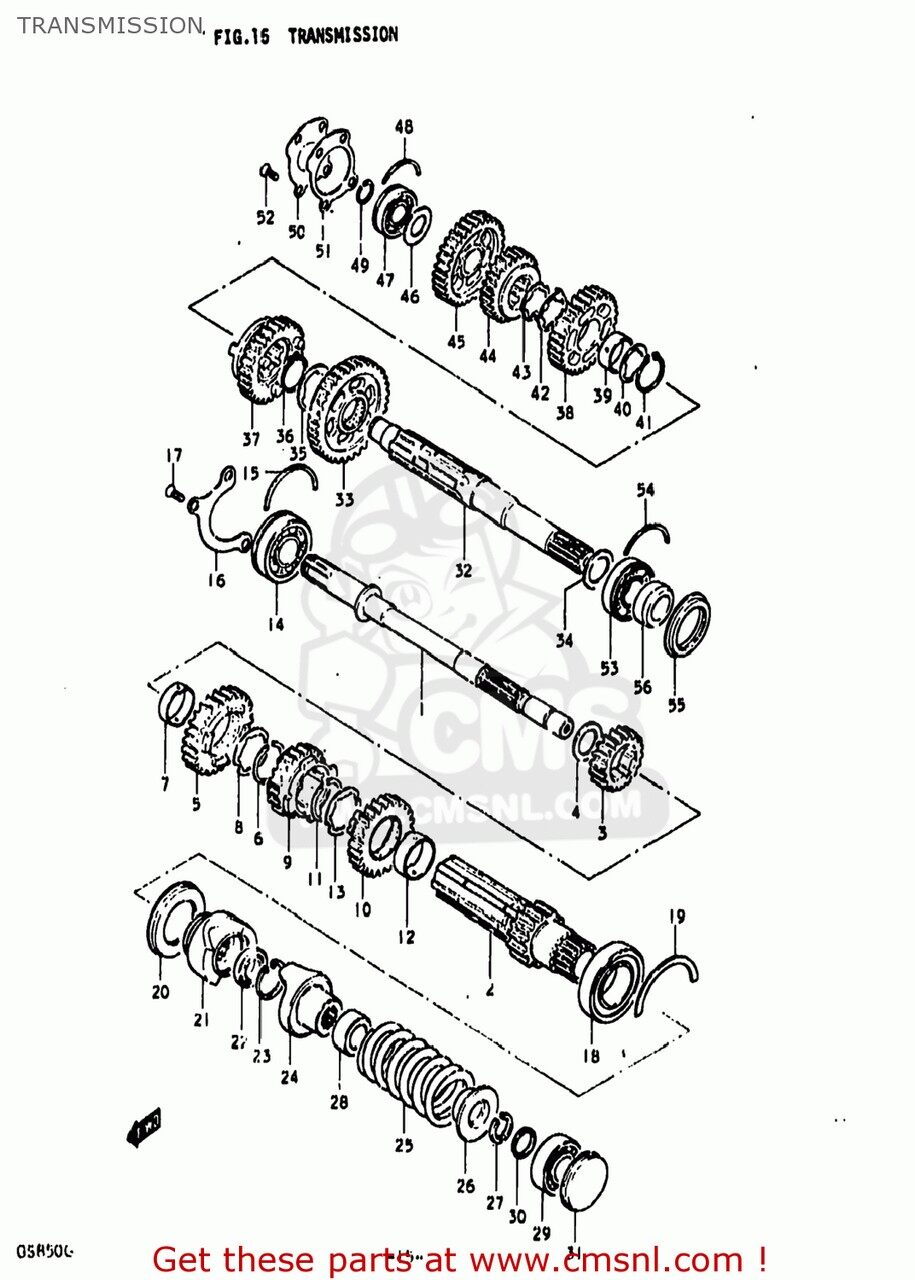 CMS シーエムエス (24250-45102) GEAR，FIFTH DRIVE GS850G 1979 N USA E03 SUZUKI スズキ ミッション・ギア エンジンパーツ エンジン