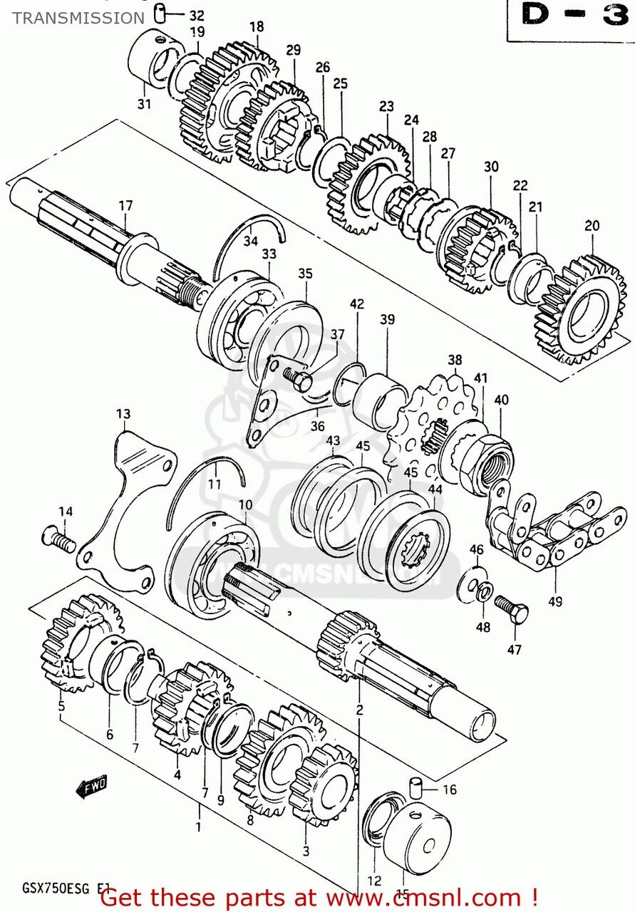 CMS シーエムエス GEAR，1ST DRIVEN(NT：35) GS750E 1983 D USA E03 GS750ES SUZUK...