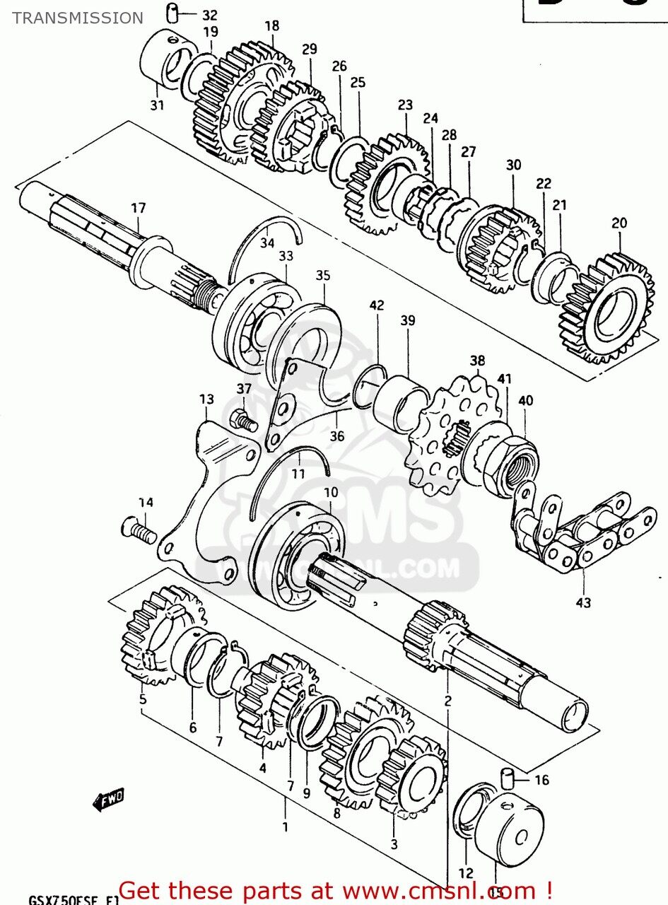 CMS シーエムエス (27600-19C00-112) CHAIN ASSEMBLY，DRIVE GS750E 1983 D USA E03 GS750ES SUZUKI ス..
