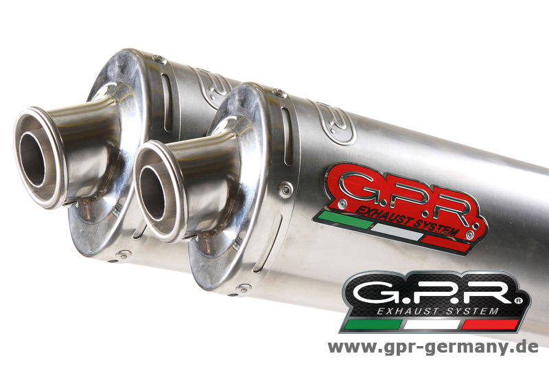 GPR ジーピーアール CLASSIC LINE TITAN ROUND 【クラシックライン チタンラウンド】 (DUCATI MONSTER S4R 2003-07 SLIP ON DOUBLE MUFFLER EXHAUST) スリップオンマフラー DUCATI ドゥカティ マフラー