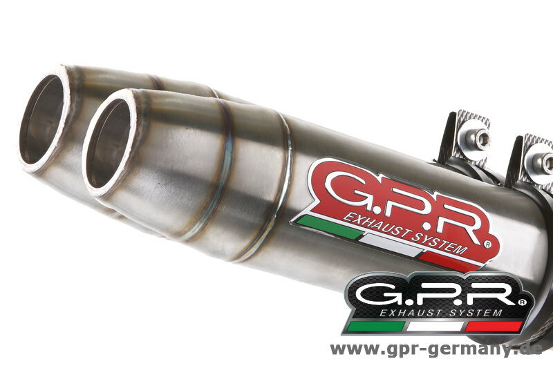 GPR ジーピーアール DEEP TONE STAINLESS STEEL 【ディープトーン ステンレススチール】 (DUCATI MONSTER 1100 2009-10 2in2 COMPLETE SYSTEM WITH DOUBLE MUFFLER EXHAUST KAT) フルエキゾーストマフラー S 09-10 DUCATI ドゥカティ マフラー