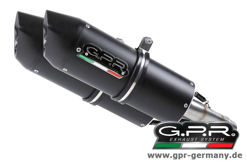 GPR ԡ GPR FURORE NERO ITALIA (HONDA VFR 800 V-TECH 2002-09 SLIP ON DOUBLE MUFFLER EXHAUST) åץޥե顼 VFR800