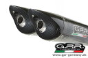 GPR W[s[A[ GPR TIBURON CARBON LOOK (DUCATI HYPERMOTARD 1100-1100 EVO 2007-12 SLIP ON DOUBLE MUFFLER EXHAUST) XbvI}t[ HYPERMOTARD1100EVO HYPERMOTARD 1100 S 07-12 HYPERMOTARD 1100 07-12