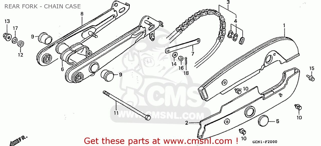 CMS シーエムエス SWINGARM A*NH138* (JDM) C50LM LITTLE CUB Y JAPAN HONDA ホンダ スイングアーム 足..