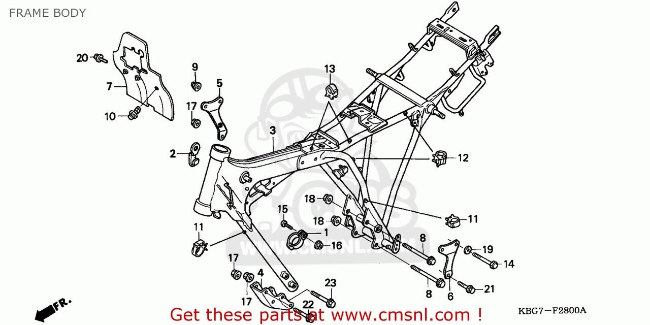 ■商品概要フレームボディ画像番号3■注意点※パーツリストの画像は「Honda Cb250p 1996 (t) China / Plb Ss」の車種のものです。※一部商品は、パーツリストの画像番号が変更となり、商品情報記載の画像番号と異なるケースがあります。その場合は、パーツリストと商品名から対象商品をご判断の上、ご購入ください。※商品によっては、メーカー在庫限りの商品で、再販されない商品があります。商品の流通状況によっては、完売や廃番となってしまう商品もございます。あらかじめご了承の上、ご注文ください。※商品によっては、当時の純正部品ではなく、純正部品の形状、カラーを元に復元した商品(リプロパーツ)もあります。あらかじめご了承ください。※輸入商品の為、商品によっては、1か月以上納期がかかる商品もございます。　※受注後のキャンセル、返品、都合交換はできません。予めご了承ください。■適合車種CB250P 1996 (T) CHINA / PLB SS&ensp;CB250P 1996 (T) CHINA / PLB SSCB250P 1996 (T) CHINA / PLR SS&ensp;CB250P 1996 (T) CHINA / PLR SSCB250P 1996 (T) GENERAL EXPORT / KPH PLR&ensp;CB250P 1996 (T) GENERAL EXPORT / KPH PLR
