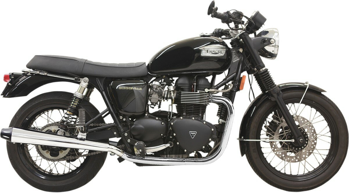 BASSANI バッサーニ スリップオンマフラー 3．5BONNE ポリッシュ/ブラック 【MUFFLERS 3.5BONNE POL／BK [1811-2588]】 Bonneville T100 TRIUMPH トライアンフ マフラー
