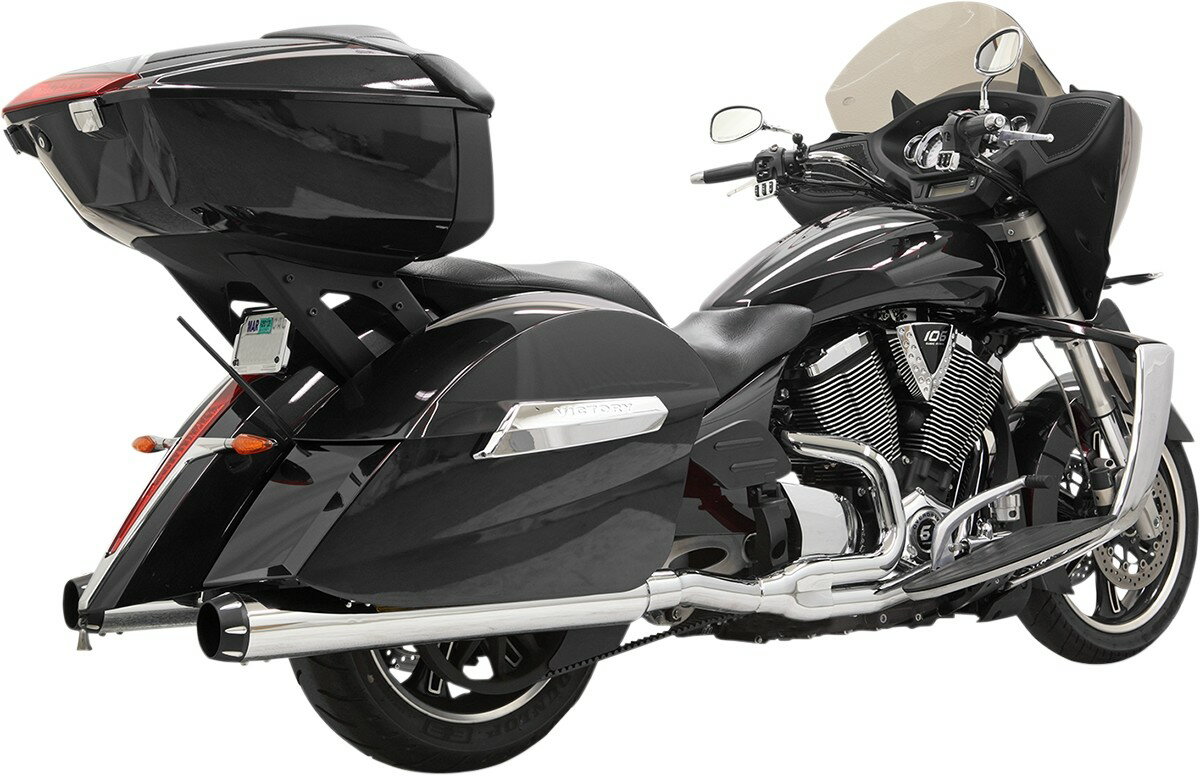 BASSANI バッサーニ エキゾーストシステム 2：1 クイックチェンジクロス・ロード【EXHAUST QC CRSSRD】 Classic Cross Country Tour 106 Roads Hardball Magnum VICTORY ヴィクトリー フルエキゾーストマフラー マフラー カラー：ナチュラル (仕上げ：Chrome) [1810-2406]