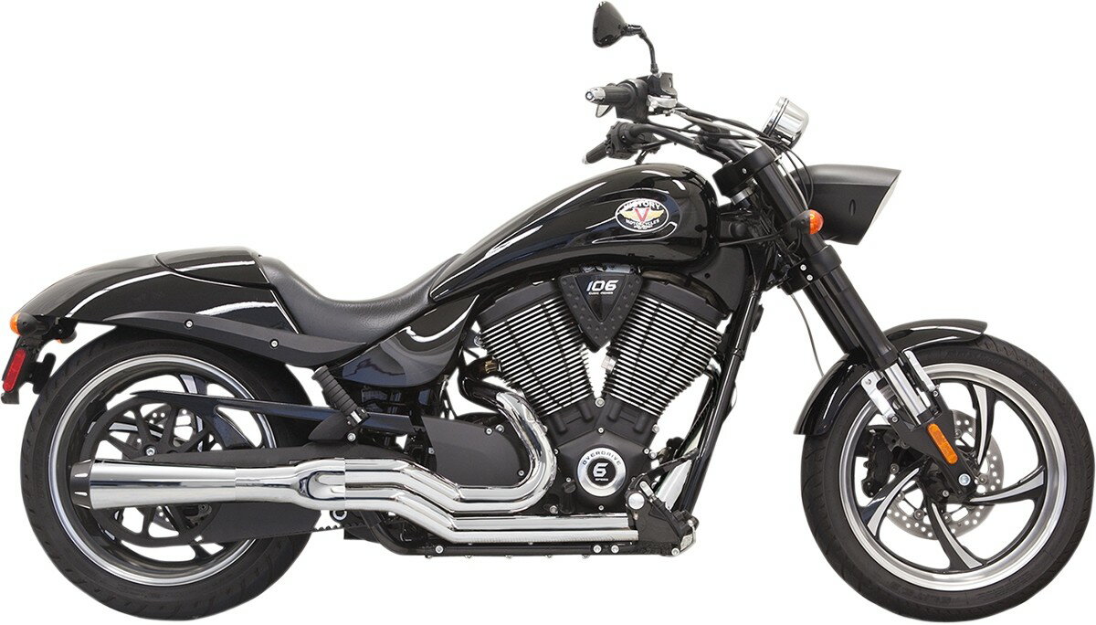 BASSANI バッサーニ エキゾーストシステム ロードレイジジャックポット 06-14 Hammer Jackpot Vegas VICTORY ヴィクトリー フルエキゾーストマフラー マフラー カラー：ナチュラル (仕上げ：Chrome) 