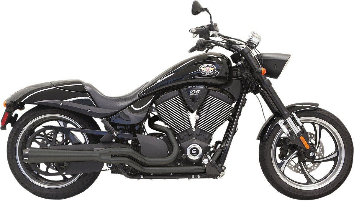 BASSANI バッサーニ エキゾーストシステム ロードレイジジャックポット 06-14【EXHAUST RR JKPOT 06-14】 Hammer Jackpot Vegas VICTORY ヴィクトリー フルエキゾーストマフラー マフラー カラー：ブラック [1810-2199]